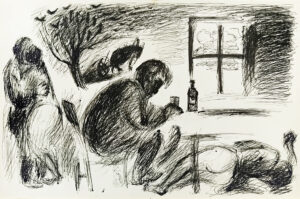 Anatolij Slepischew, 1978, Feder und Tousche auf Papier, Ohne Titel