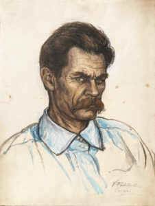 Vadim Falileew, Maxim Gorky, 20er, Stifte auf Papier